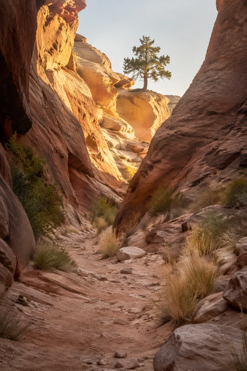 Desert Canyon Path to Evergreen Hope