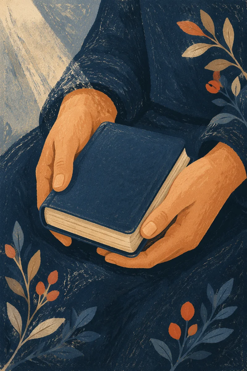 Hands Holding Bible in Quiet Reflection