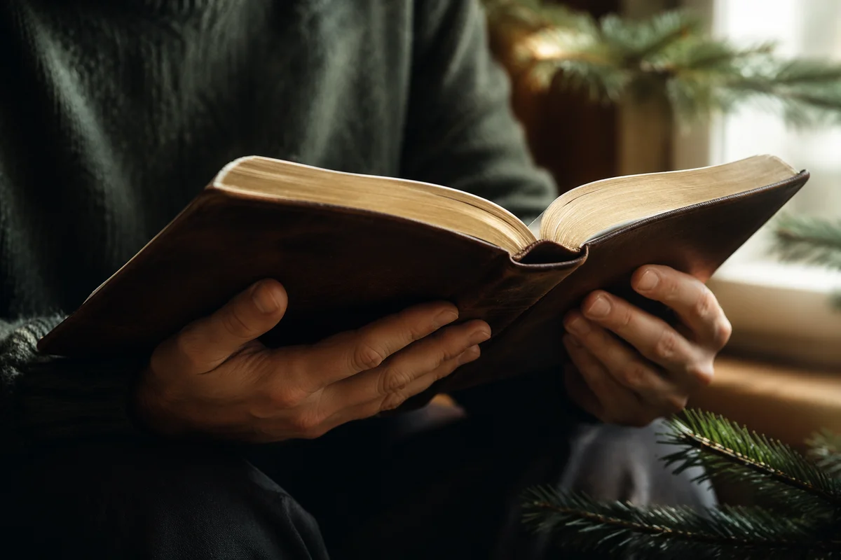 Hands Holding Bible by Evergreen Light