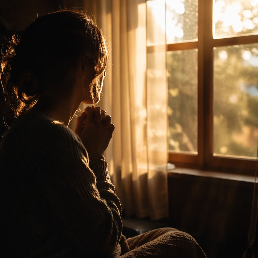 Quiet Prayer by a Sunlit Window