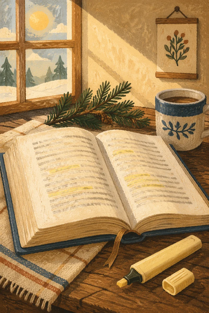 Highlighted Bible Passages with Evergreen Devotion