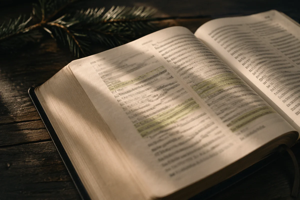Evergreen Highlighted Bible Study Close-Up