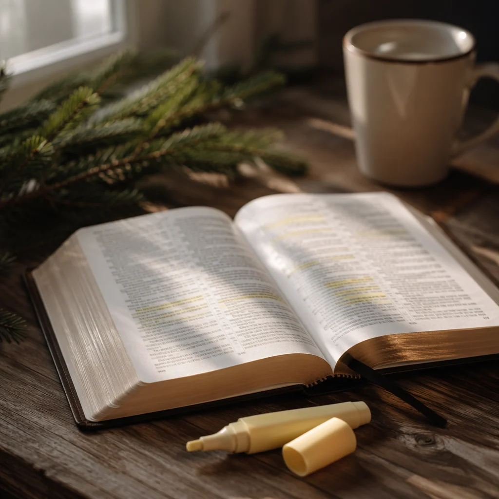 Highlighted Bible Passages for Winter Devotion