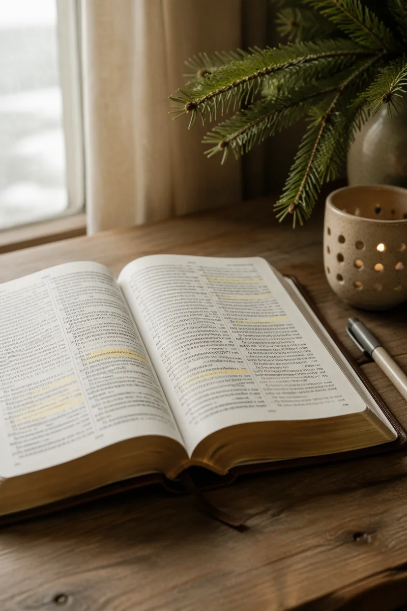 Highlighted Bible Passages with Evergreen Devotion