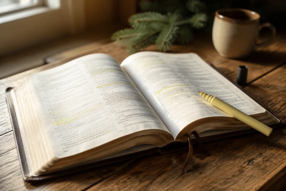 Highlighted Bible Passages for Quiet Devotion