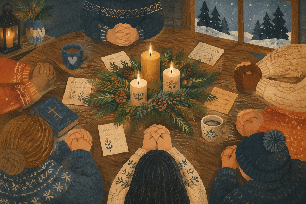 Evergreen Intercessory Prayer Circle by Candlelight