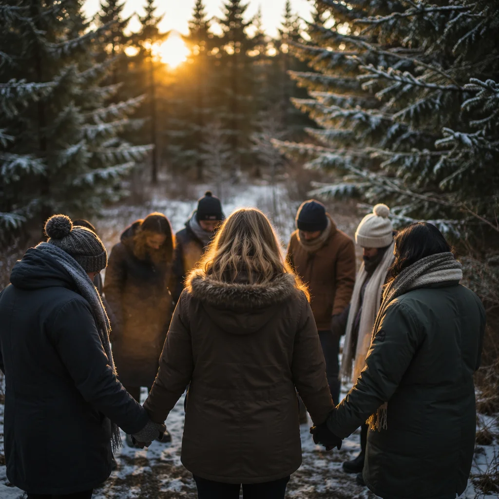 Intercessory Prayer Circle in Evergreen Dawn