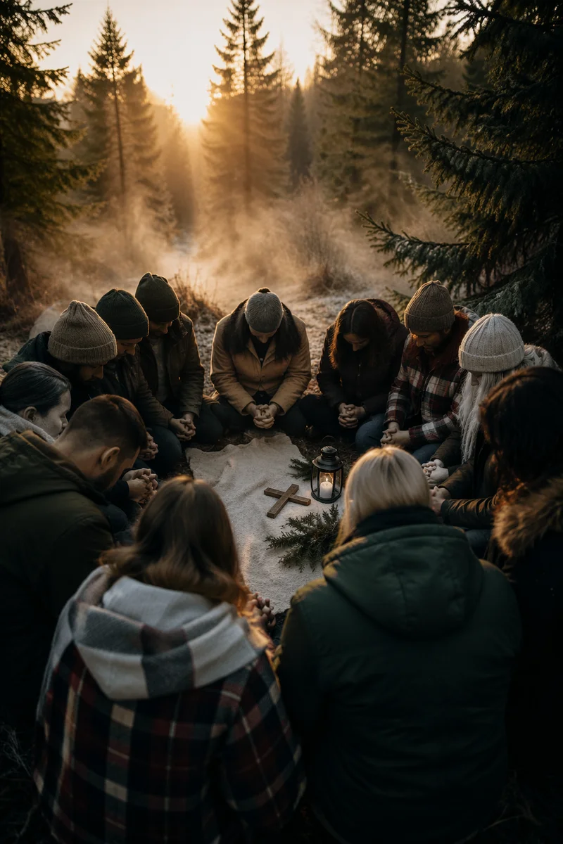 Intercessory Prayer Circle in Evergreen Dawn