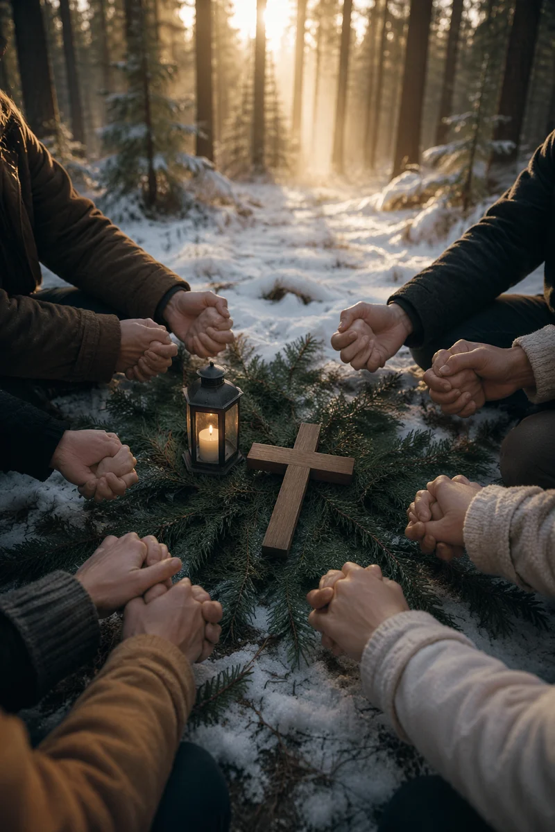 Intercessory Prayer Circle in Evergreen Dawn