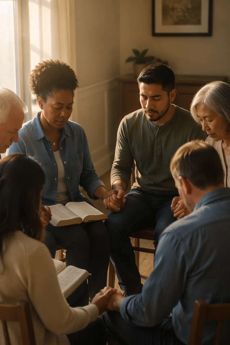 Intercessory Prayer Circle at Sunrise Gathering