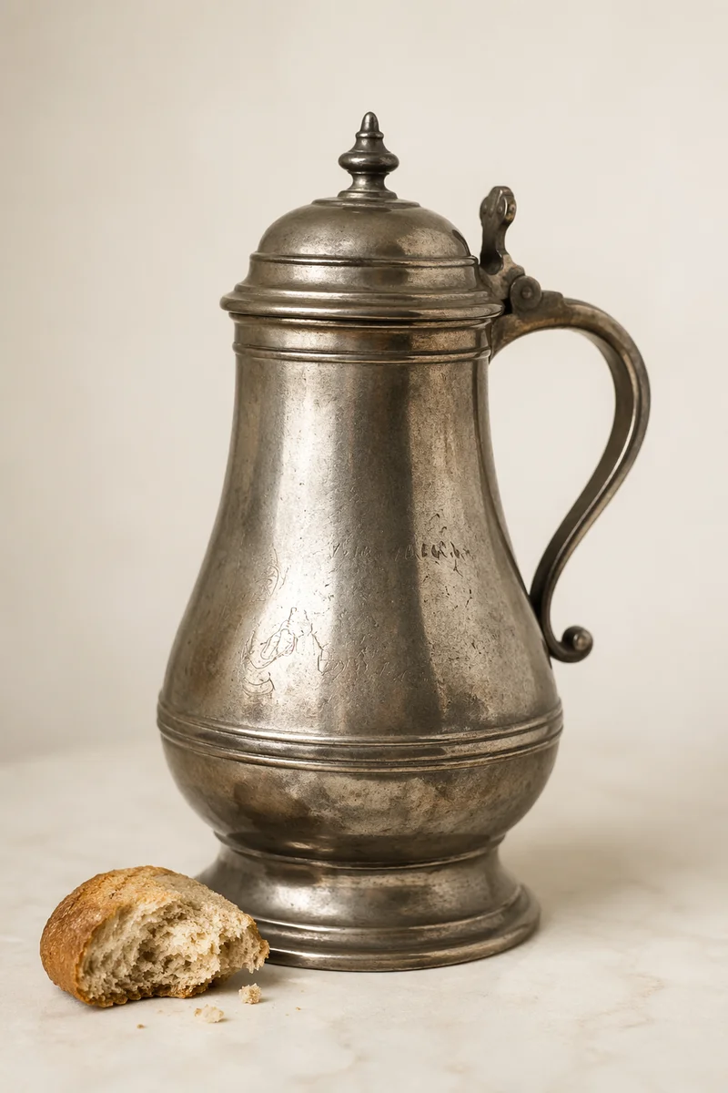 Antique Flagon and Broken Bread Communion
