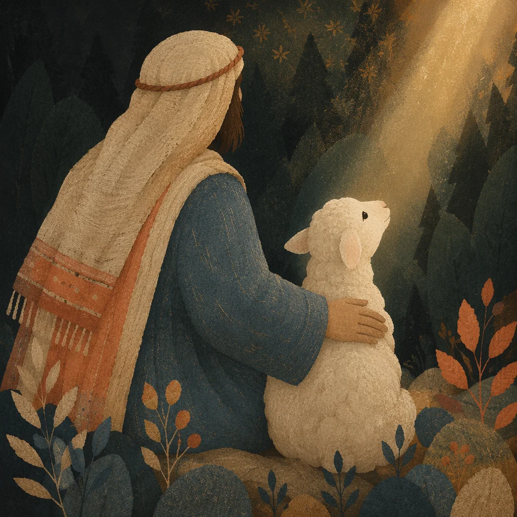 Gentle Shepherd Light at Evergreen Dusk