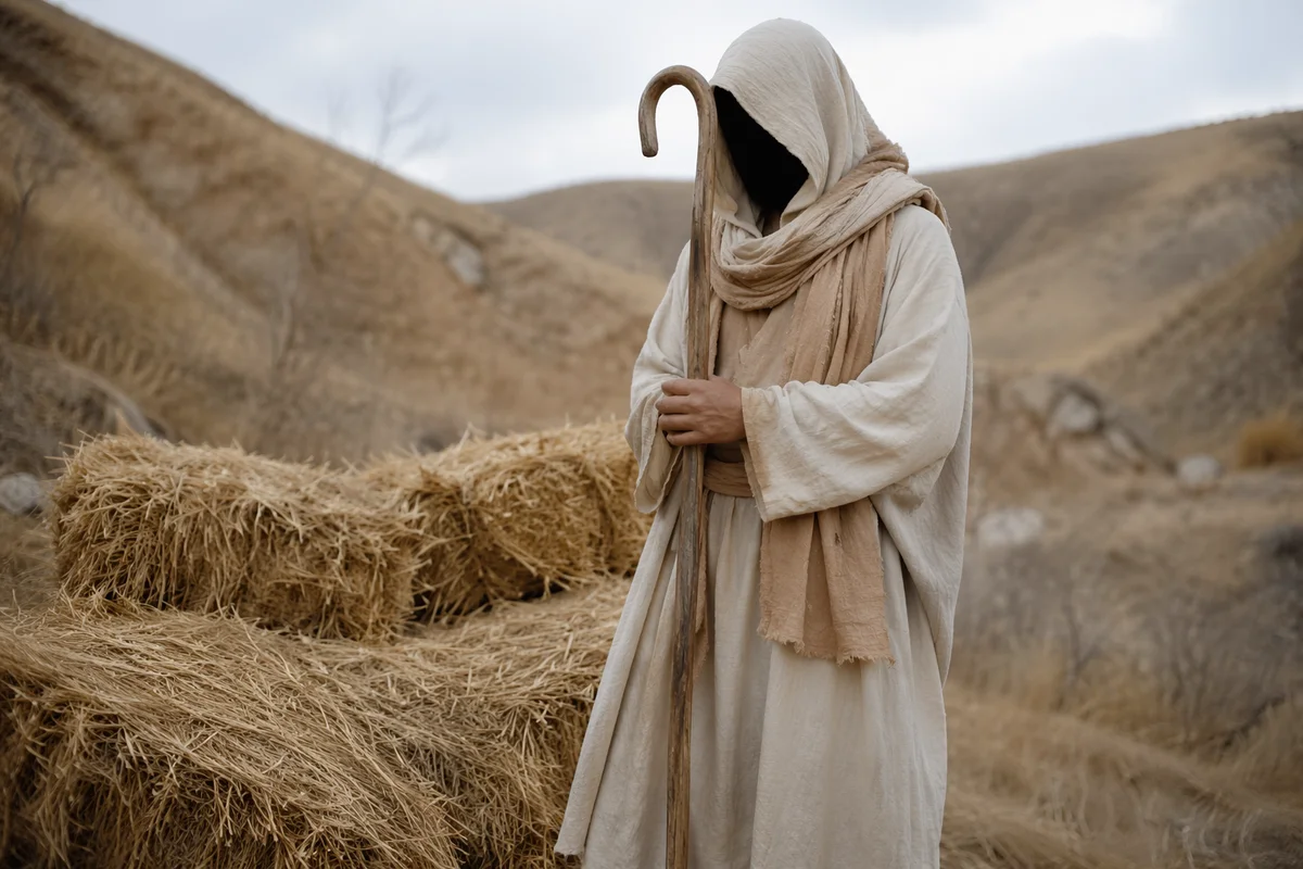 Gentle Shepherd Portrait in Soft Light