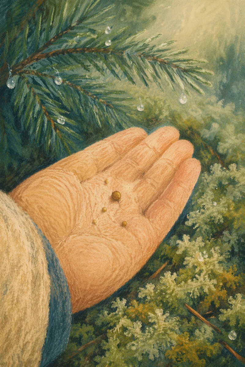 Mustard Seed Resting in an Open Palm