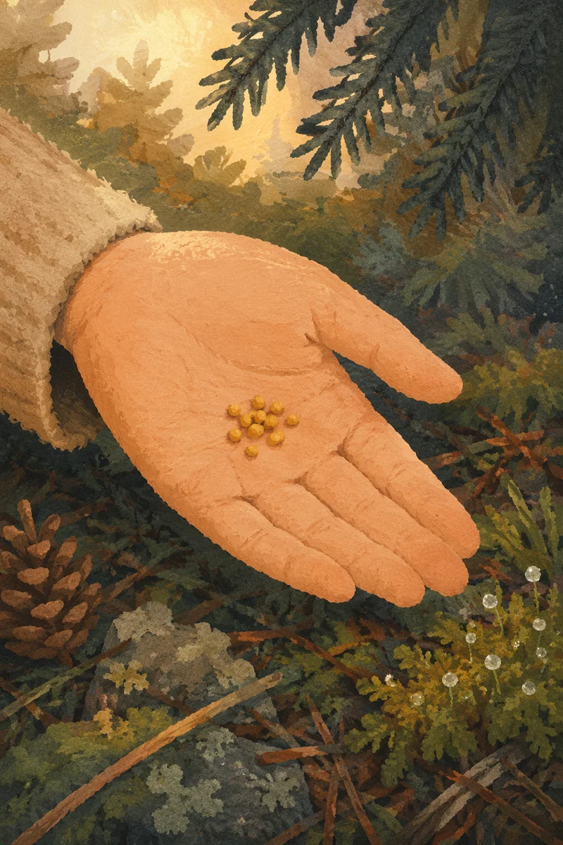 Mustard Seeds Resting in Open Palm
