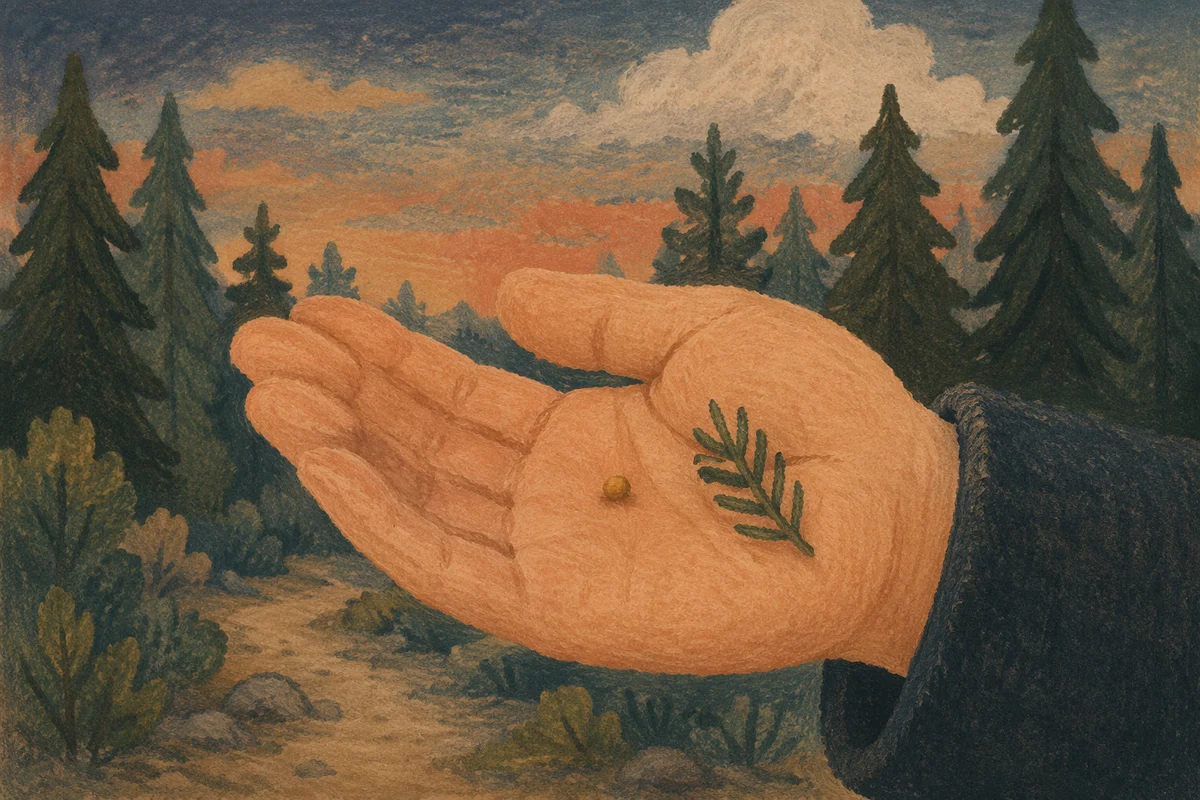 Mustard Seed in Open Palm