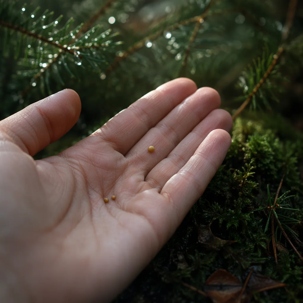 Mustard Seed Resting in Open Palm