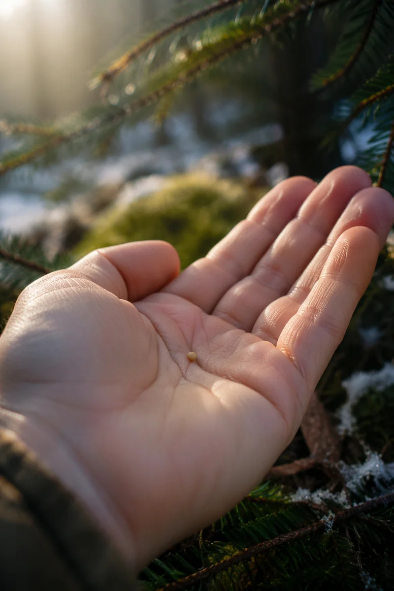 Mustard Seed Resting in Gentle Palm