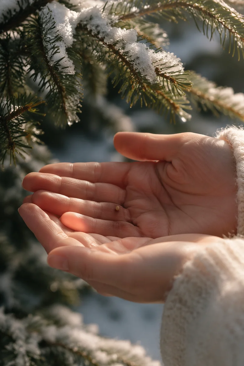 Mustard Seed in Winter Palm