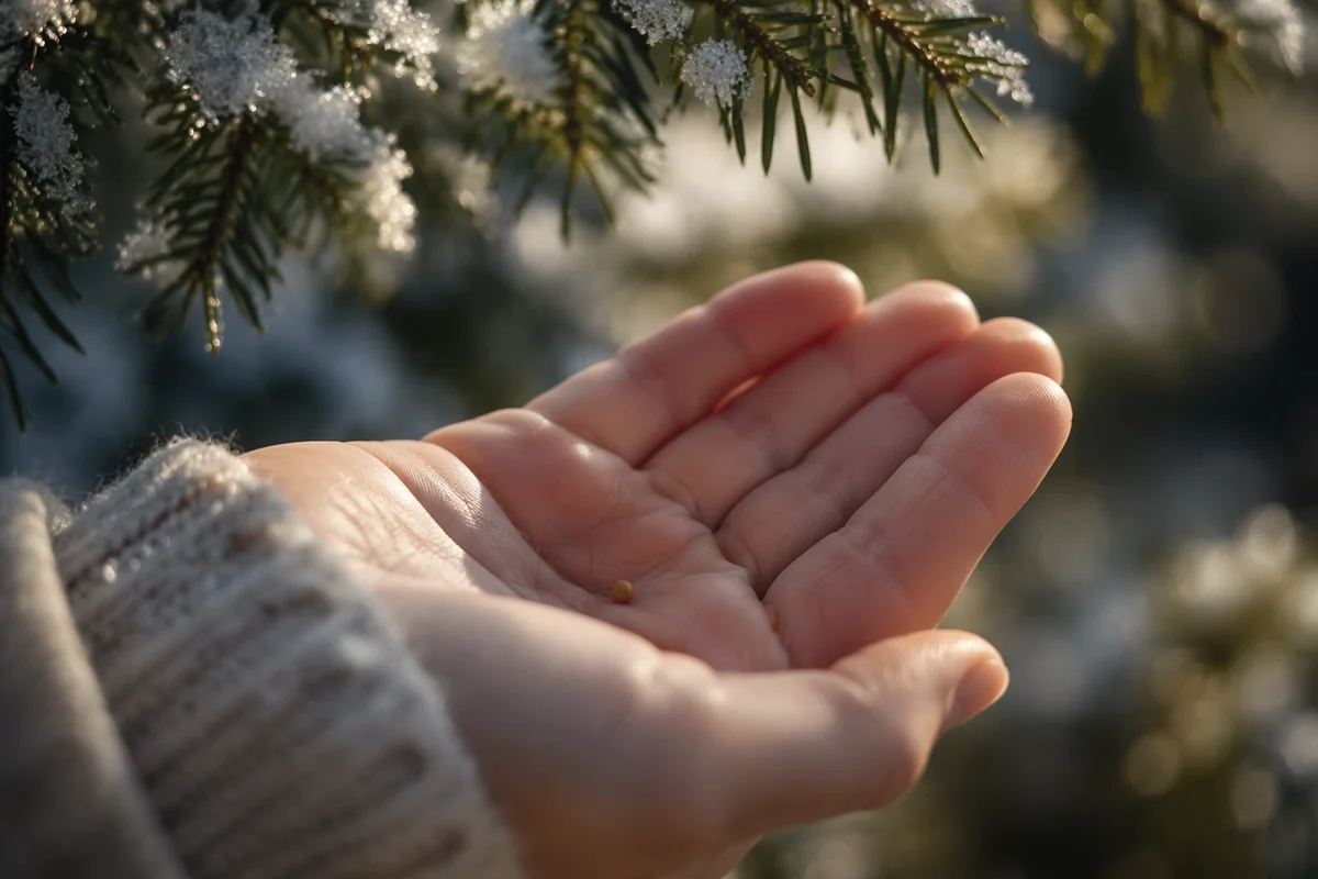 Mustard Seed in Winter Palm