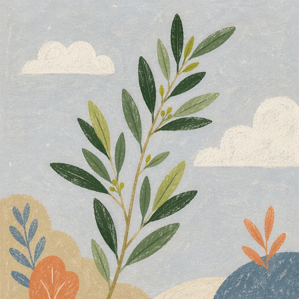 Evergreen Olive Branch Peace Symbol