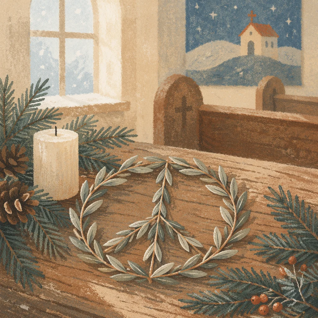 Olive Branch Peace Circle in Winter Chapel