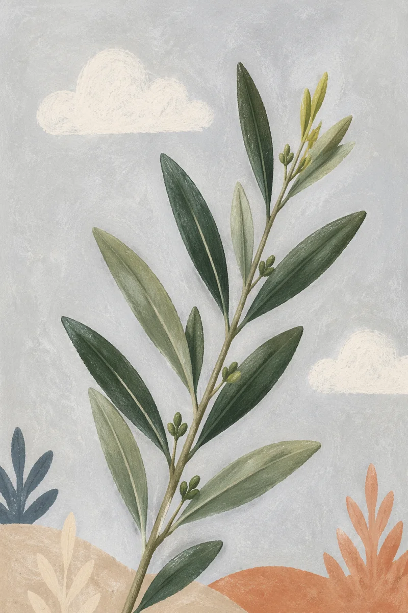 Evergreen Olive Branch Peace Symbol