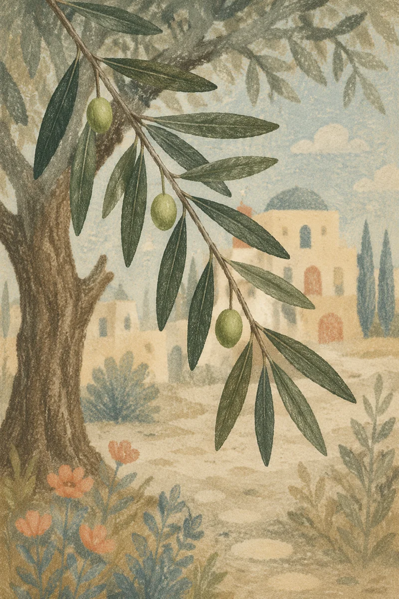 Evergreen Olive Branch Peace Symbol