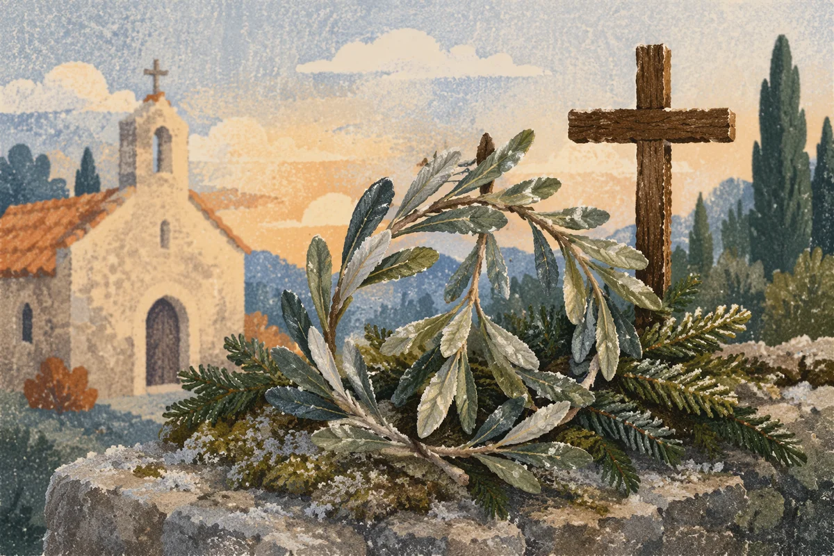 Olive Branch Peace Symbol at Dawn