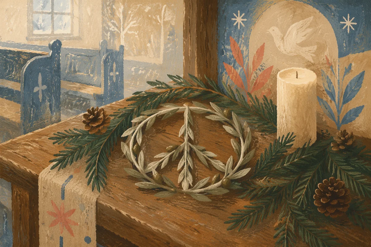 Olive Branch Peace Circle in Winter Chapel