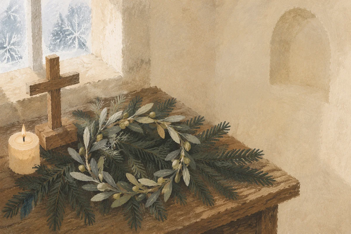 Olive Branch Peace Motif in Chapel Alcove