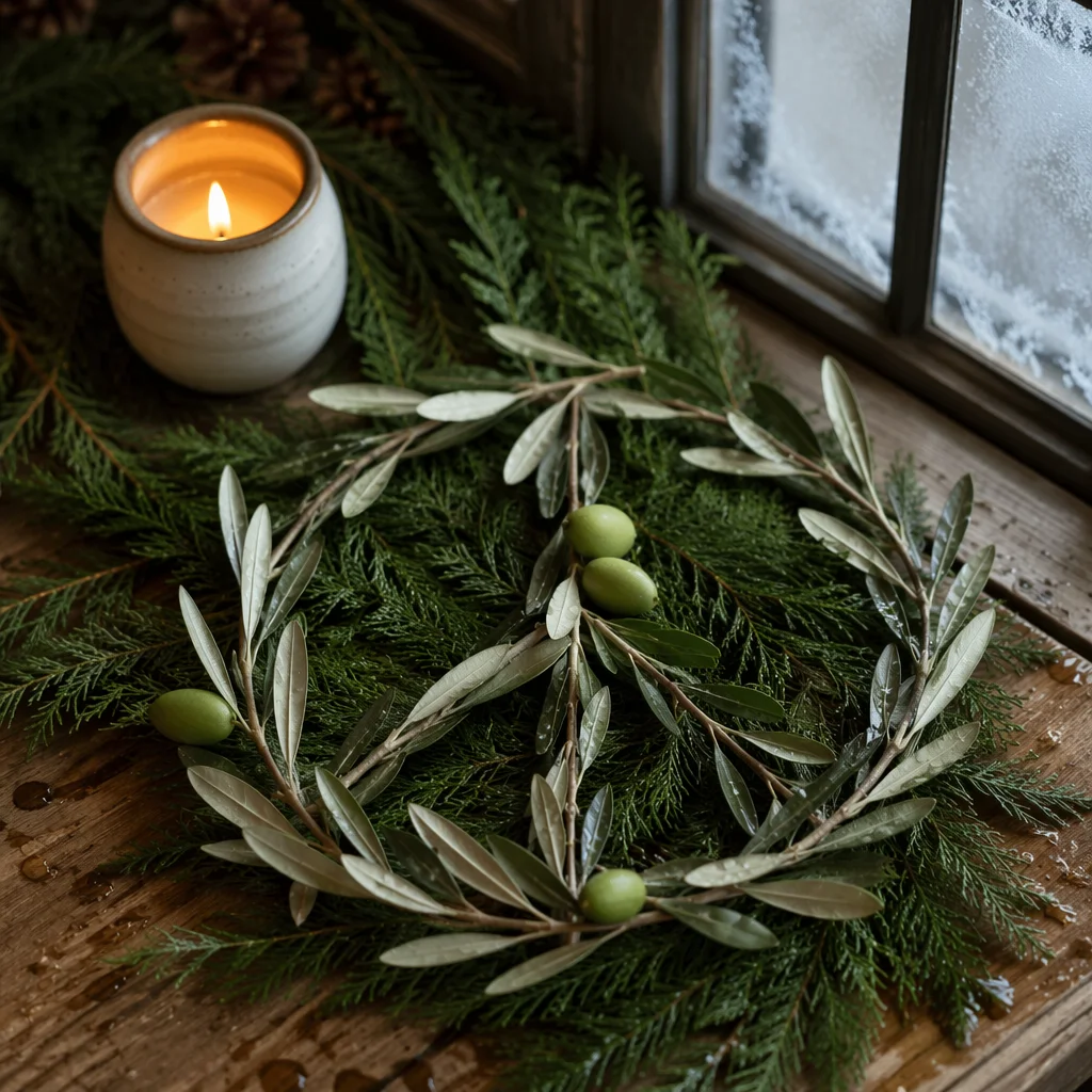 Olive Branch Peace on Evergreen Dawn