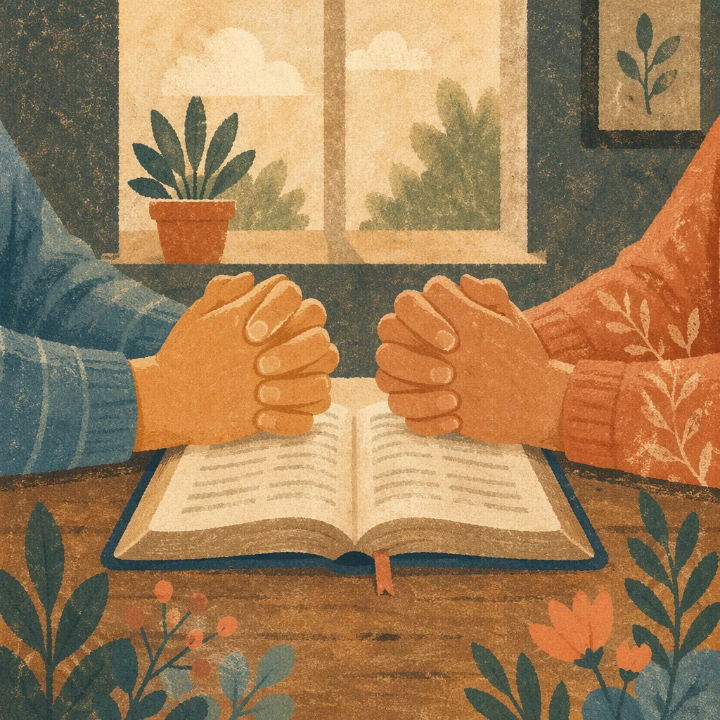 Joined Hands in Quiet Prayer Meeting