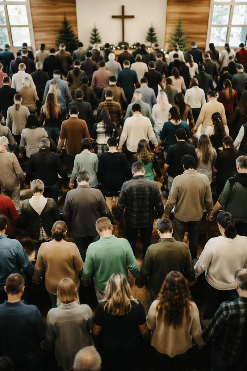 Evergreen Chapel Prayer Gathering Overhead