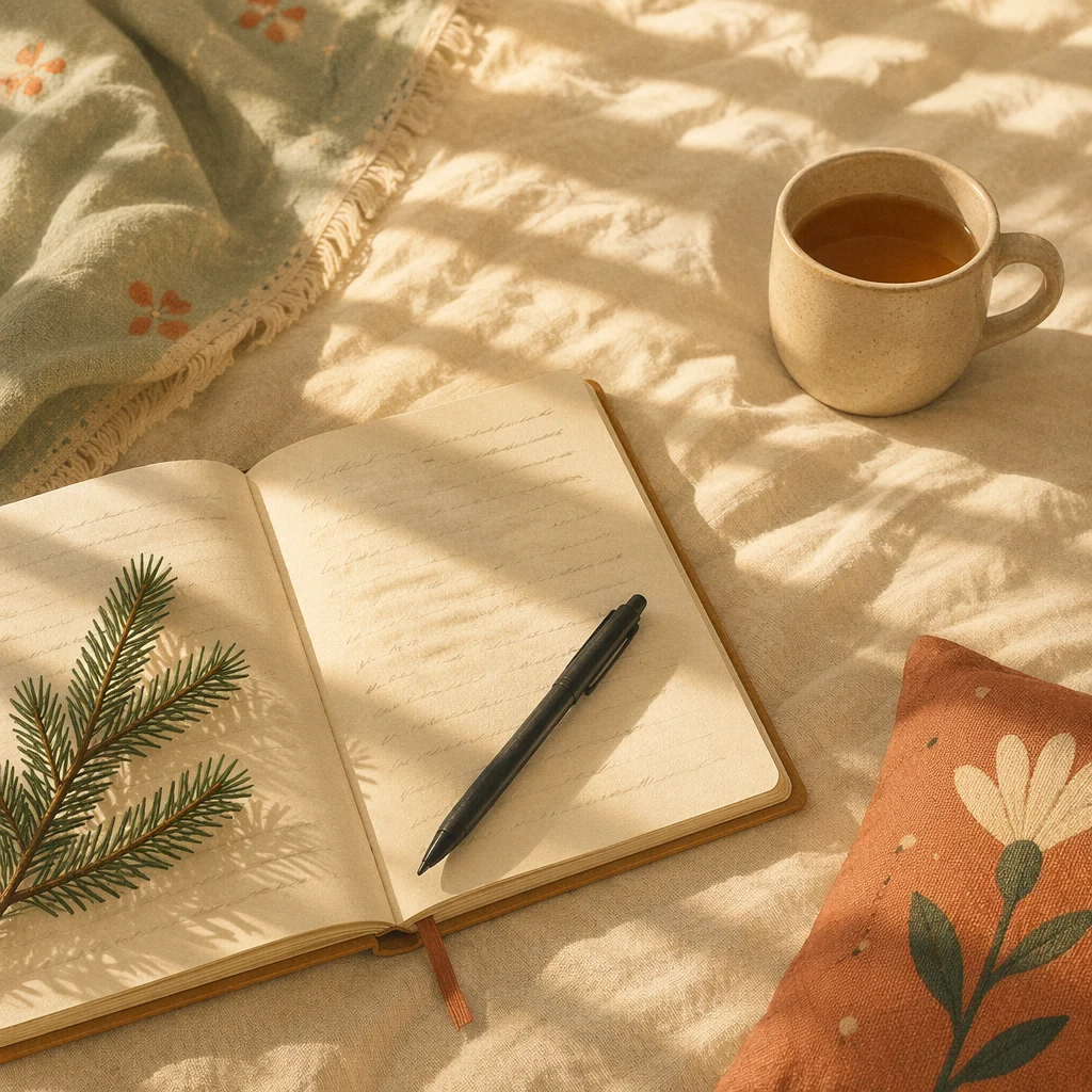 Morning Prayer Journal with Evergreen Sprig