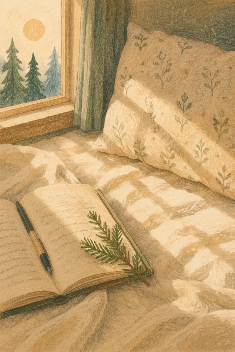 Prayer Journal with Evergreen Morning Light