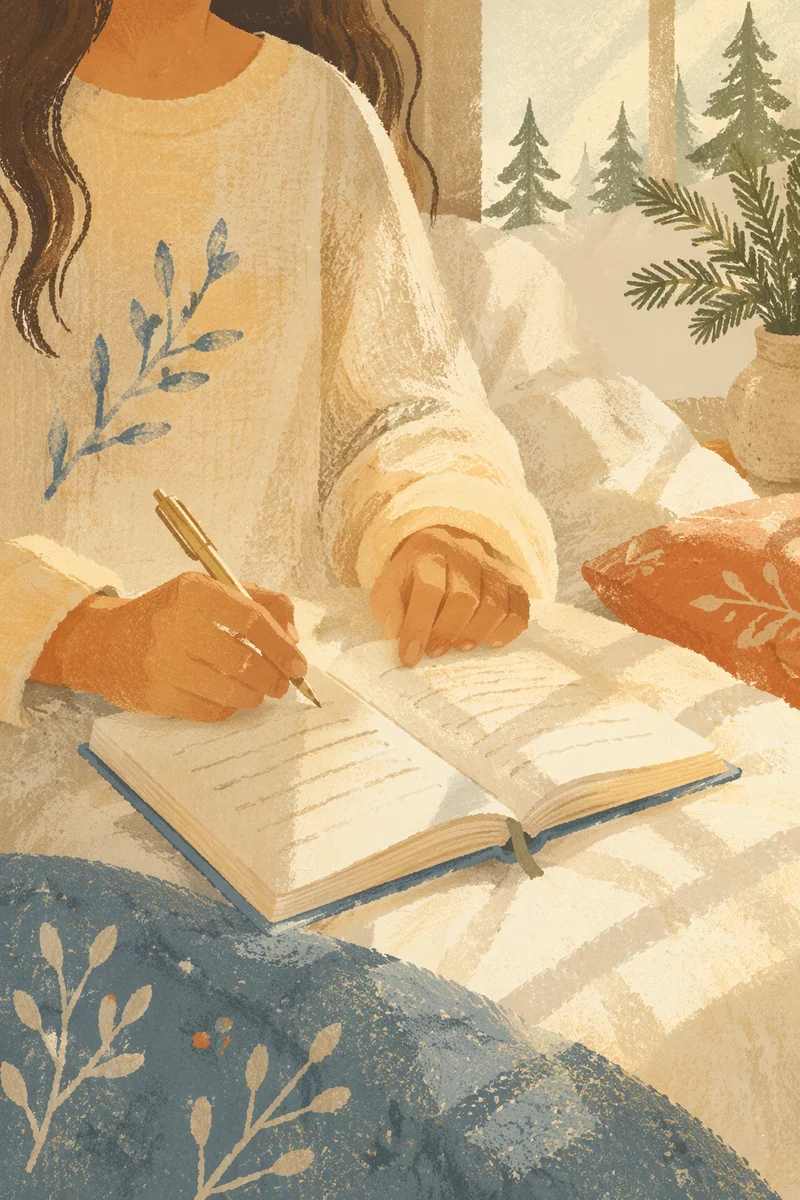Morning Prayer Journal in Gentle Sunlight