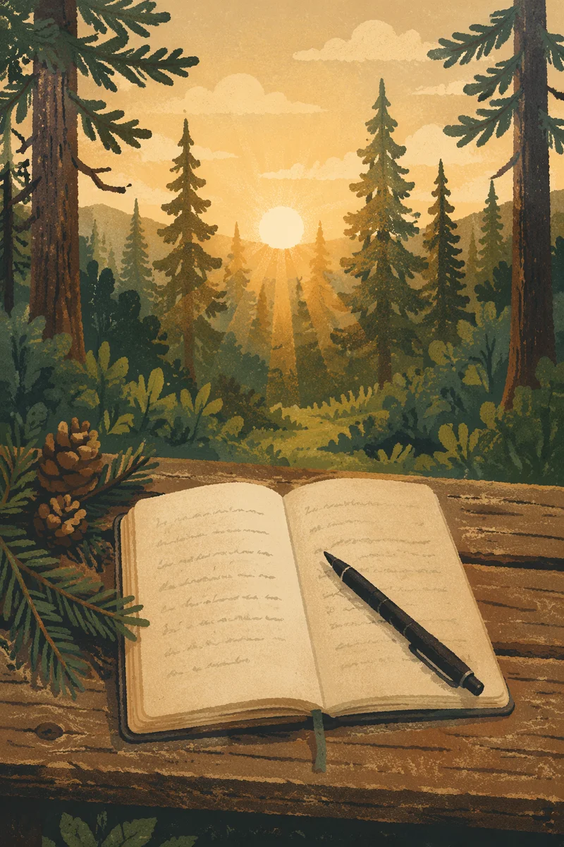Morning Prayer Journal in Evergreen Light