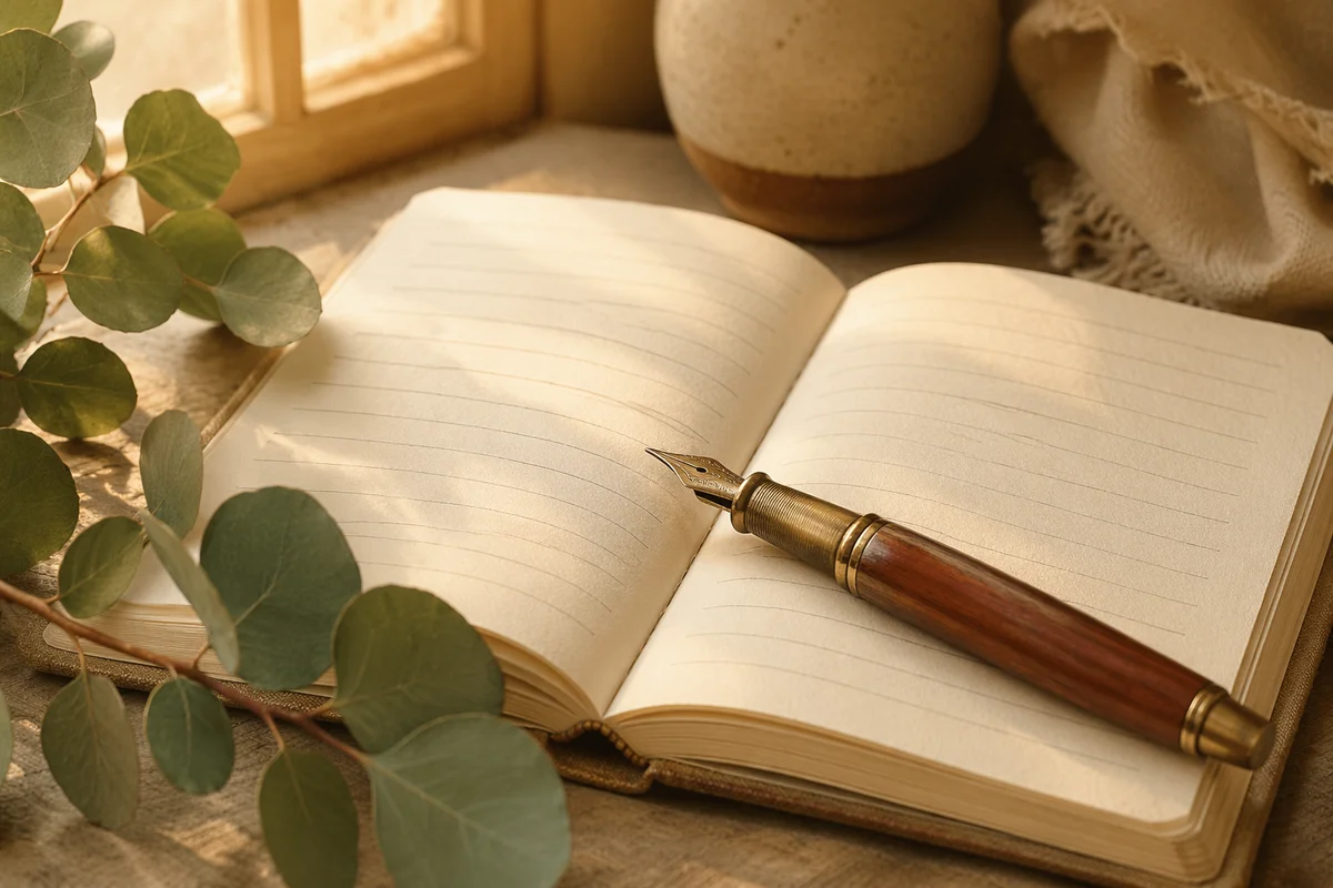 Morning Prayer Journal With Evergreen Eucalyptus