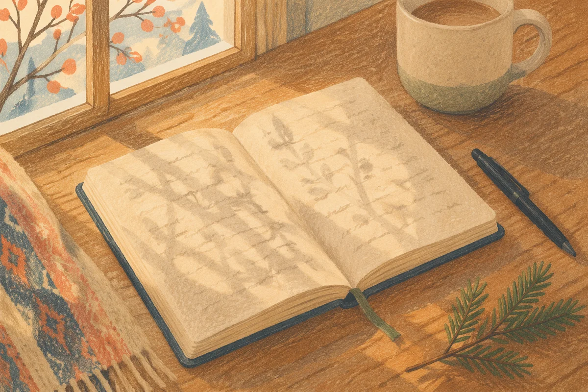 Morning Prayer Journal with Evergreen Sprig