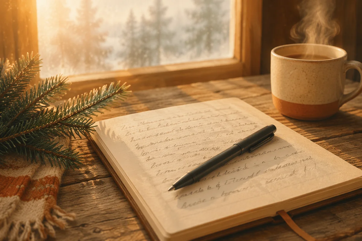 Morning Prayer Journal with Evergreen Sprig