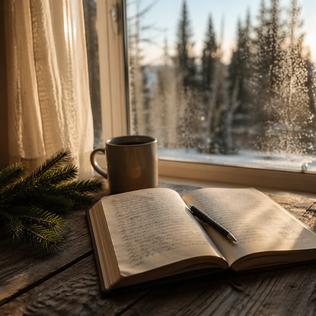 Morning Prayer Journal with Evergreen Sprig