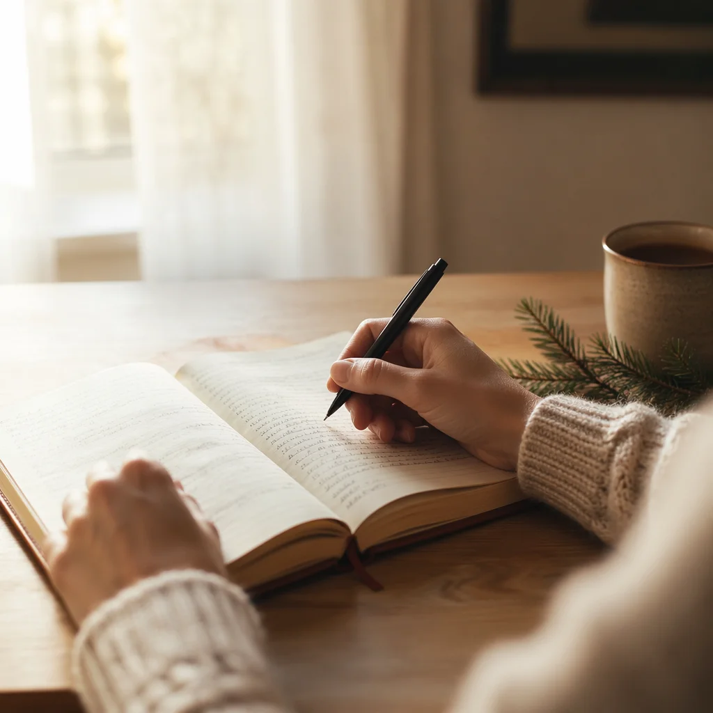 Morning Prayer Journal with Evergreen Light