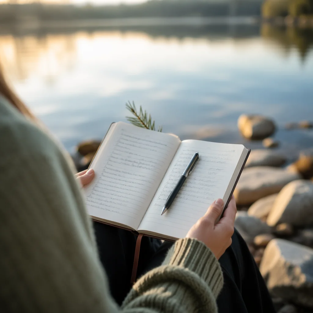 Morning Prayer Journal by Peaceful Lakeshore