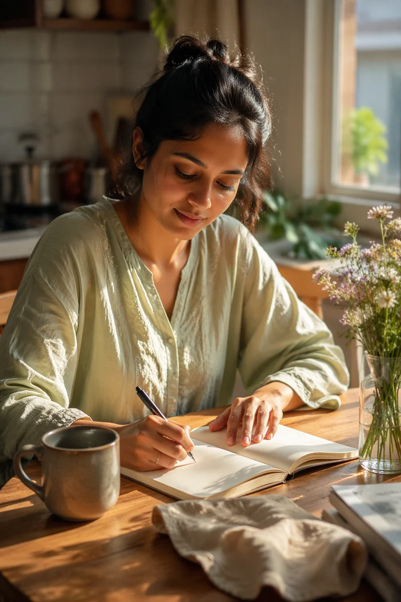 Morning Prayer Journal by Sunlit Window