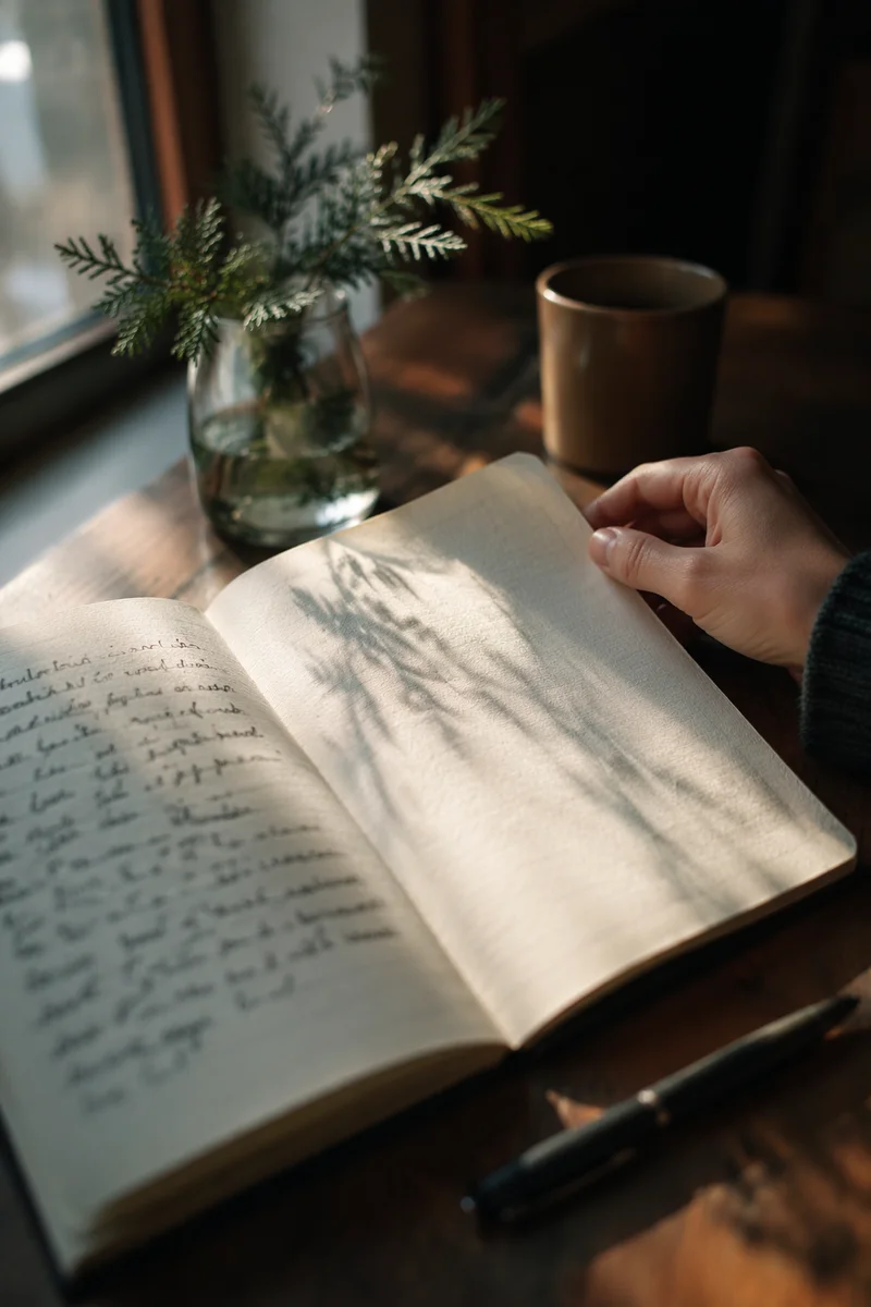 Morning Prayer Journal in Warm Window Light