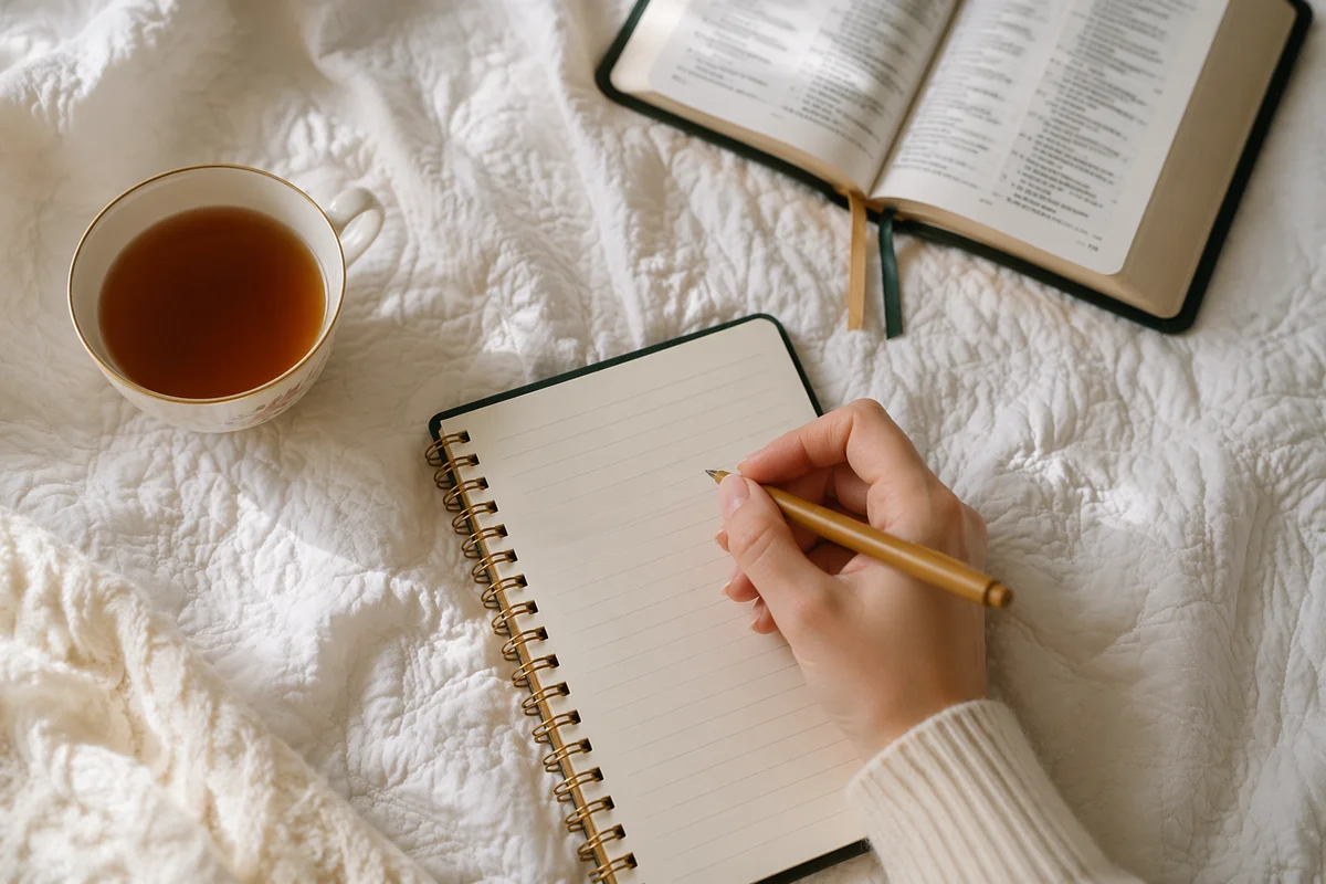 Morning Prayer Journal with Evergreen Notebook
