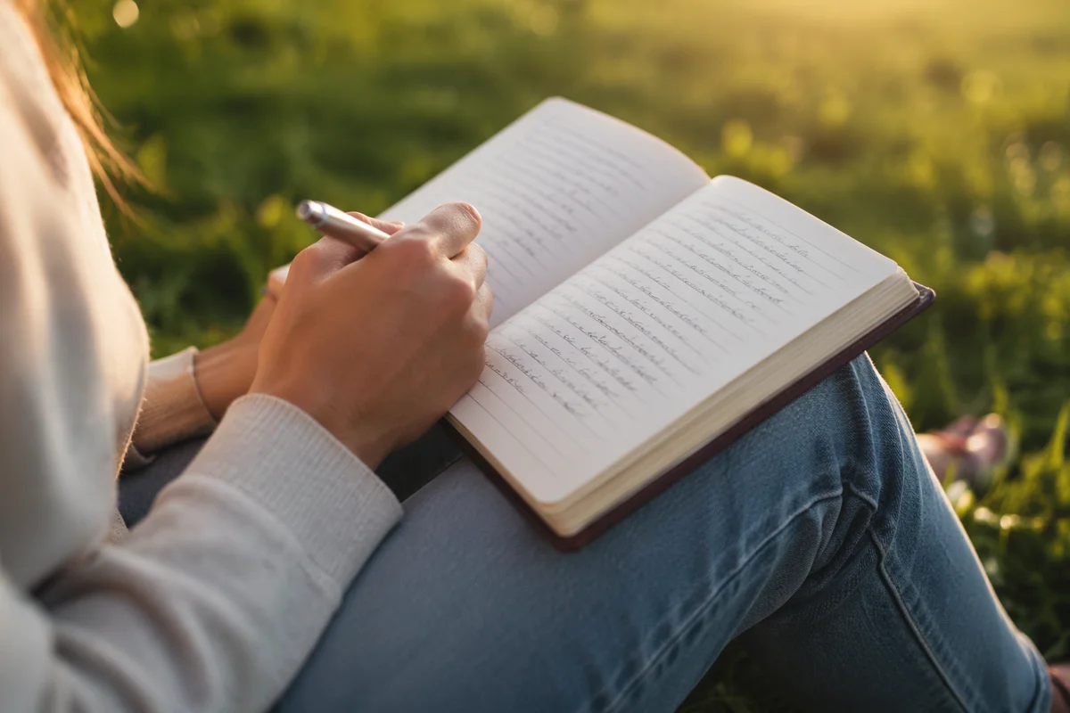 Morning Prayer Journal on Evergreen Grass