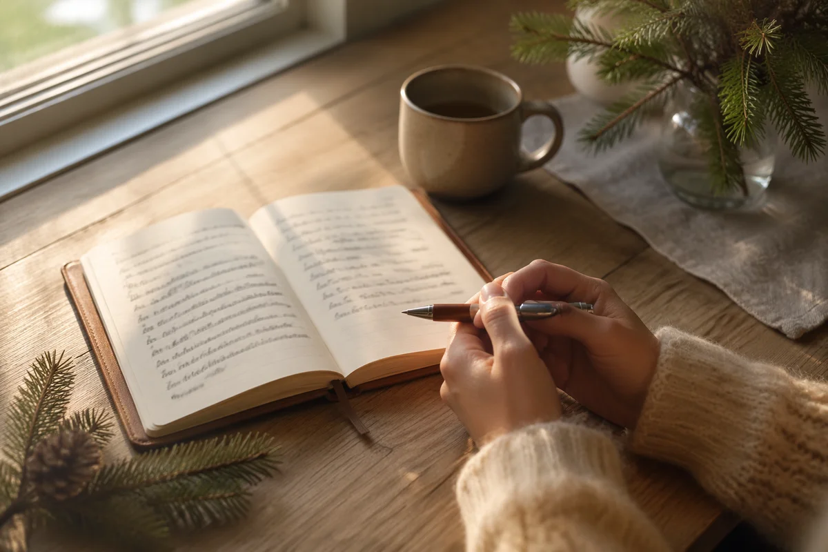 Morning Prayer Journal with Evergreen Sprig