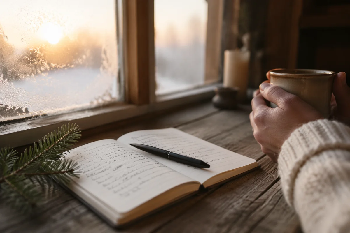 Morning Prayer Journal with Evergreen Sprig